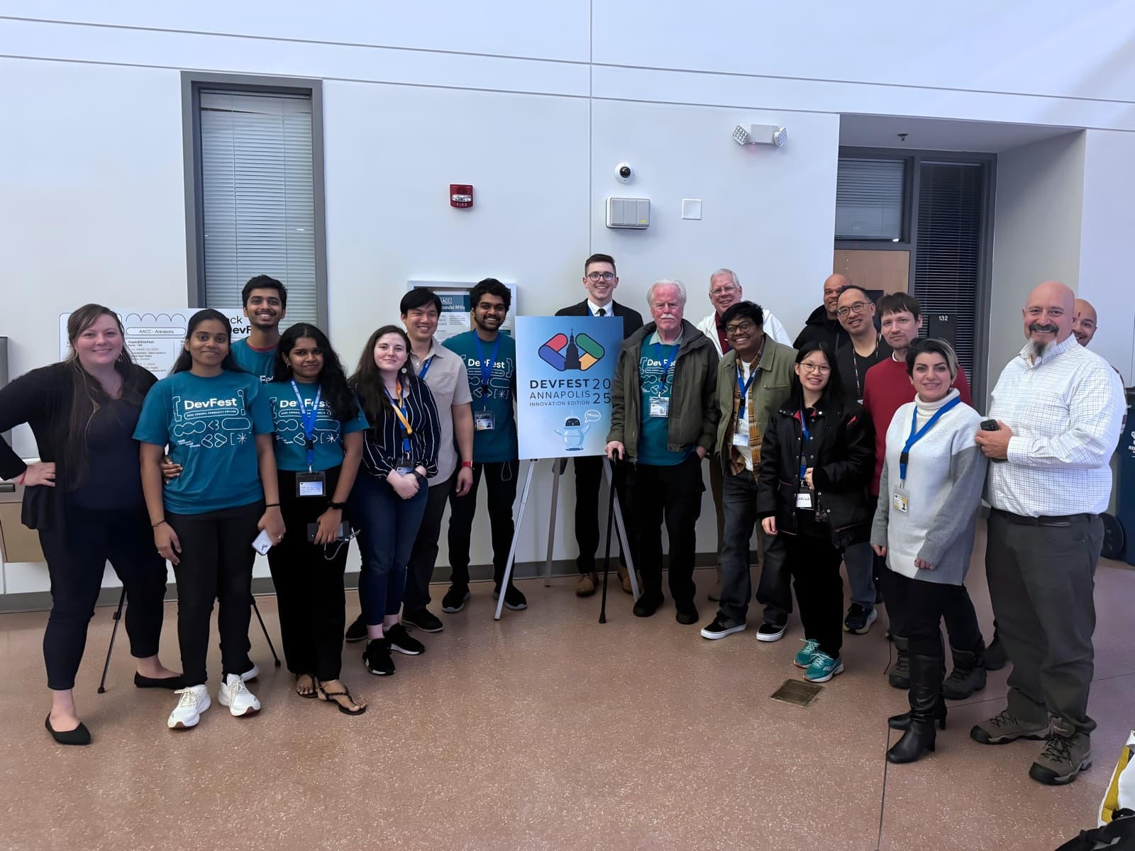 DevFest volunteers and presenters