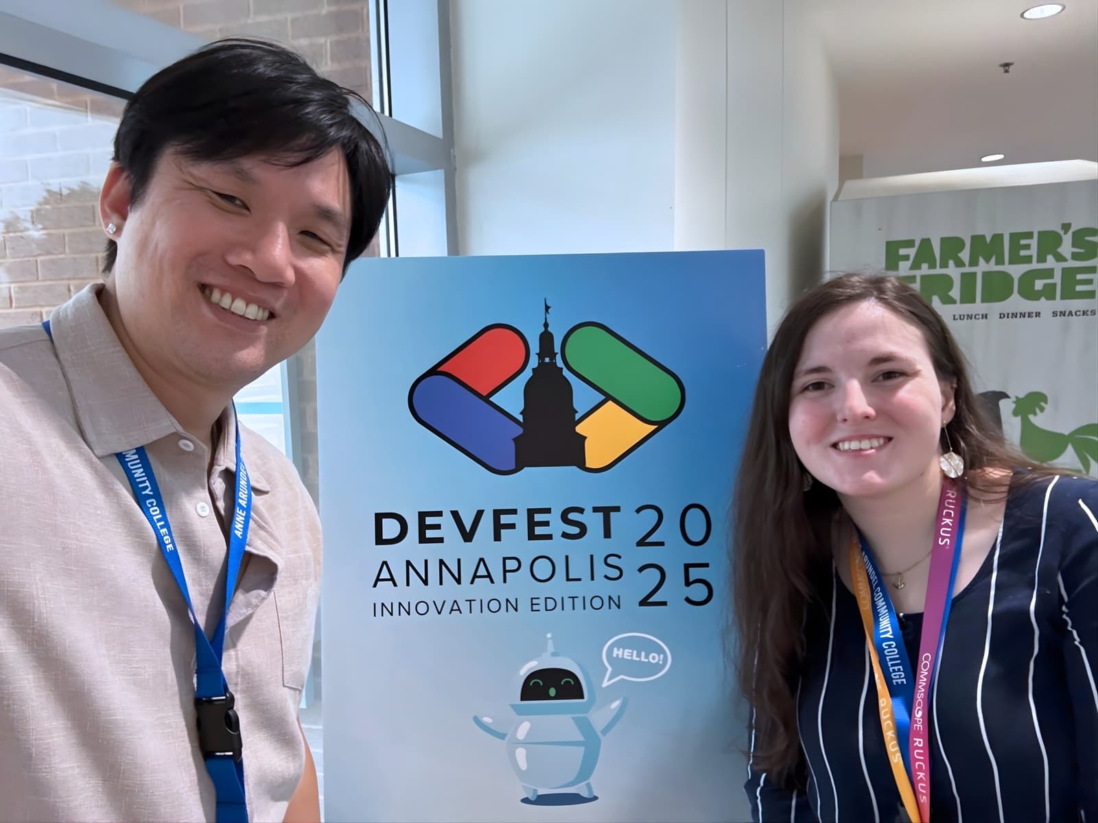 Organizers Dennis Chen and Mary Cubbage