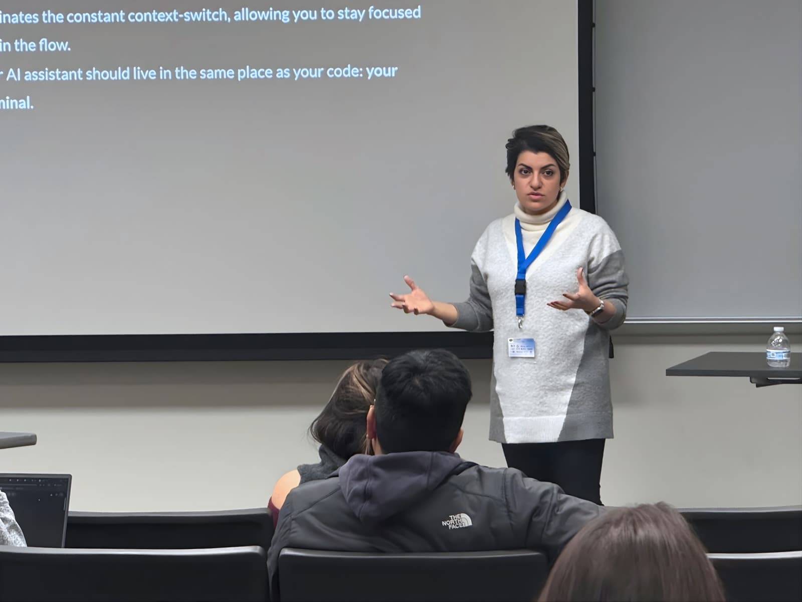 Roya Kandalan giving her presentation at DevFest Annapolis 2025